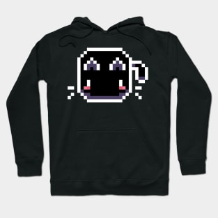 Black Pixel Cat - Kawaii Retro Pixel Art Hoodie